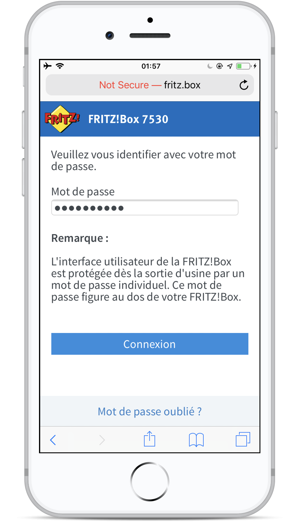 Comment configurer ma FRITZ!Box si je n'ai qu'un smartphone